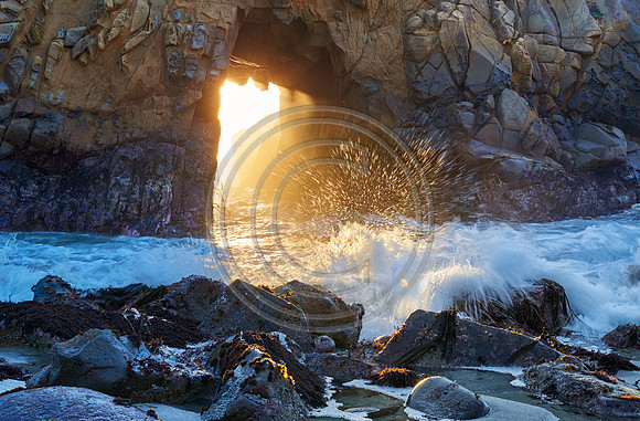 Splash at Rock: Pfeiffer Beach