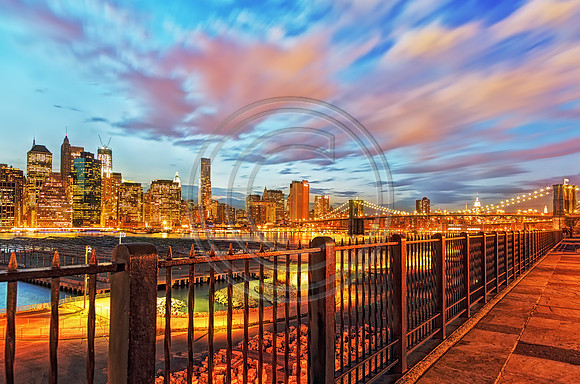 Manhattan Skyline from Brooklyn Bridge Park