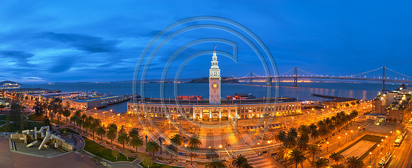 Ferry Building, Embarcadero street, San Francisco