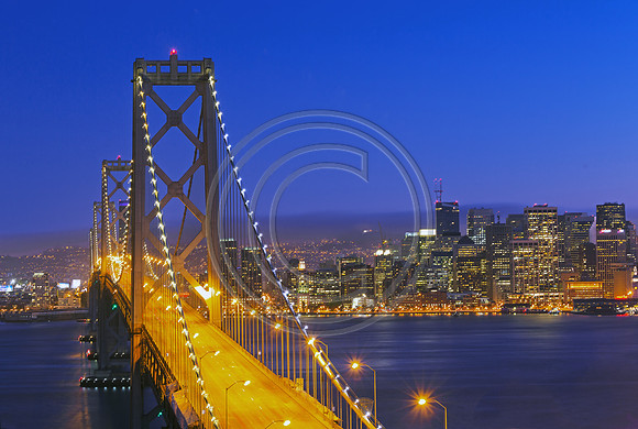 San Francisco Cityscape and Bay Bridge