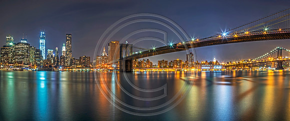 Brooklyn Bridge and Manhattan
