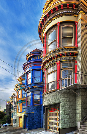Haight Ashbury Painted ladies, San Francisco, California