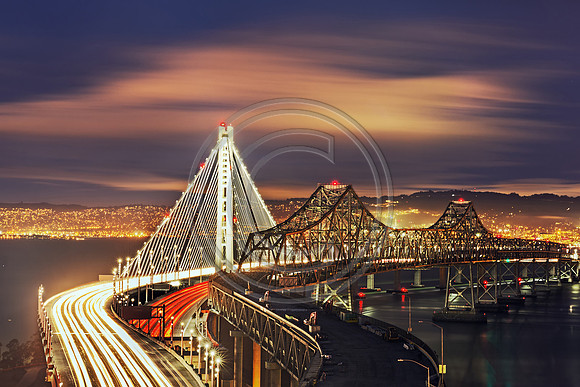 After Sunset: Bay Bridge East Span