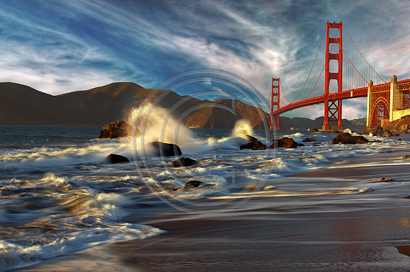 Golden gate Bridge at Sunset
